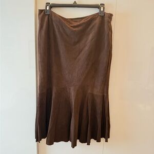 Vintage RL suede skirt